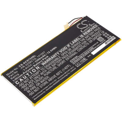 141007, KT.0010N.001, PR-3258C7G Battery Acer A1-724 Iconia Talk S, 3300mAh