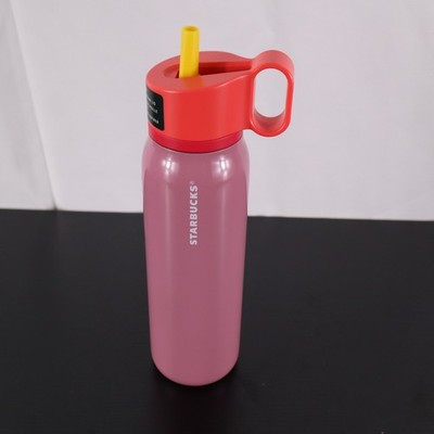 Starbucks 2025 Plum Pink Twist-to-Sip Stainless Steel Bottle 20oz NWT