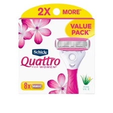 Schick Quattro Womens Razor for Shaving Refllls, Razors for Women Value Pack,...