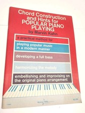Chord Construction and Hints for Popular Piano Playing Music  Songbook F191