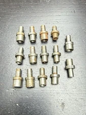 Large Lot of 14 Reloading Top Punches for Bullet Sizing, etc. RCBS #402 & Others