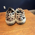 Superga Women’s  Beige/Black Lace-Up Low Top Animal Print Sneakers — photo 3
