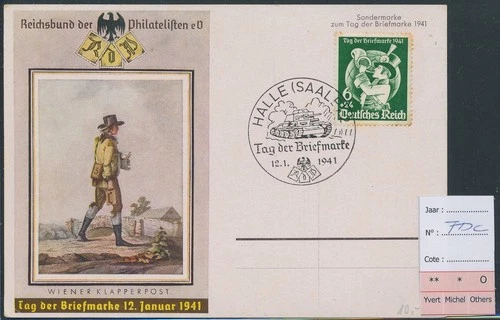 LS72898 Germany 1941 Reich stamp day FDC used