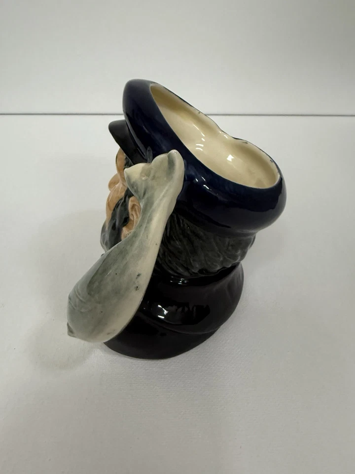 Vintage 1958 Royal Doulton "Capt Ahab" Mini 4" Porcelain Toby Mug D6506 - Image 2 of 4