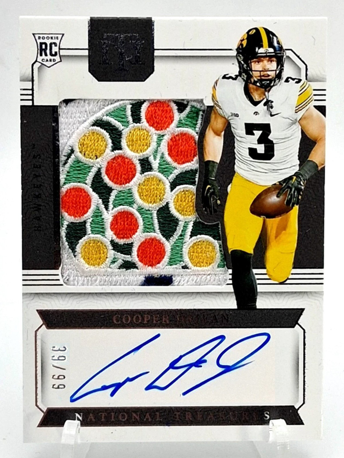 Cooper DeJean 2024 Panini NT  RC Citrus Bowl Auto ON CARD Pen NCAA Patch RARE **