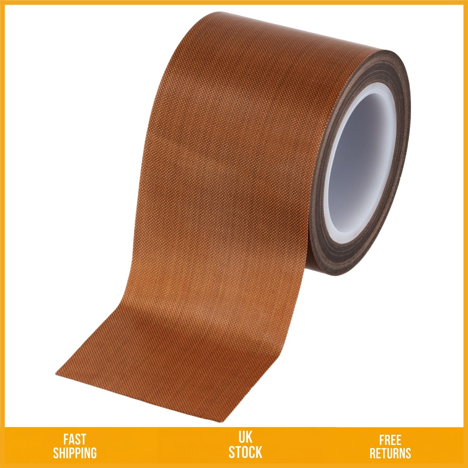 Durable Heat Resistant PTFE Vacuum Sealer Tape 0.13mm x 50mm x 10M Roll 1 Pack