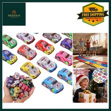 Vibrant Mini Pull Back Toy Cars for Kids Party Favors 12 Pcs