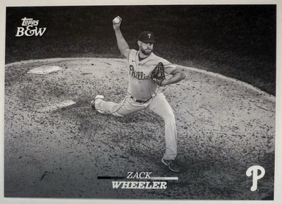 2024 Topps Black & White ZACK WHEELER Philadelphia Phillies #68