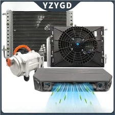 Universal Underdash Car Truck Air Conditioner 12V Electric A/C Kit Cooling Only