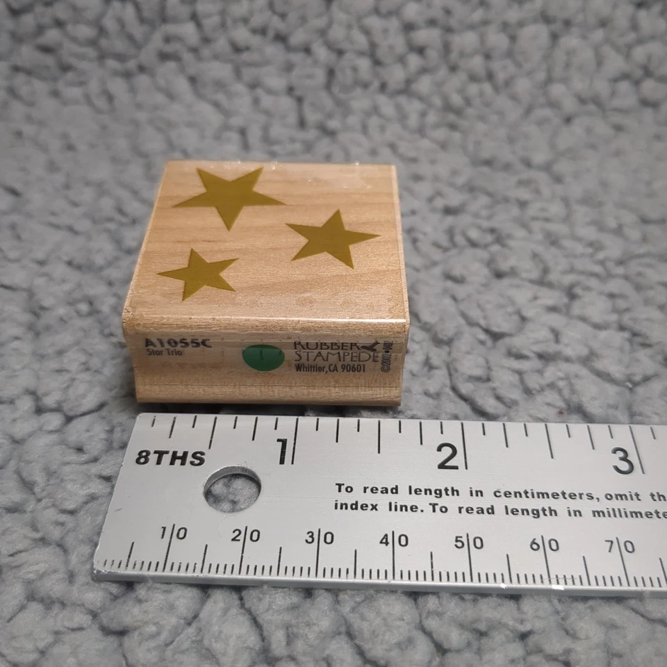 Estampilla de goma estampida estrella trío cielo nocturno patriótico 4 de julio artesanía Foto 4 de 4