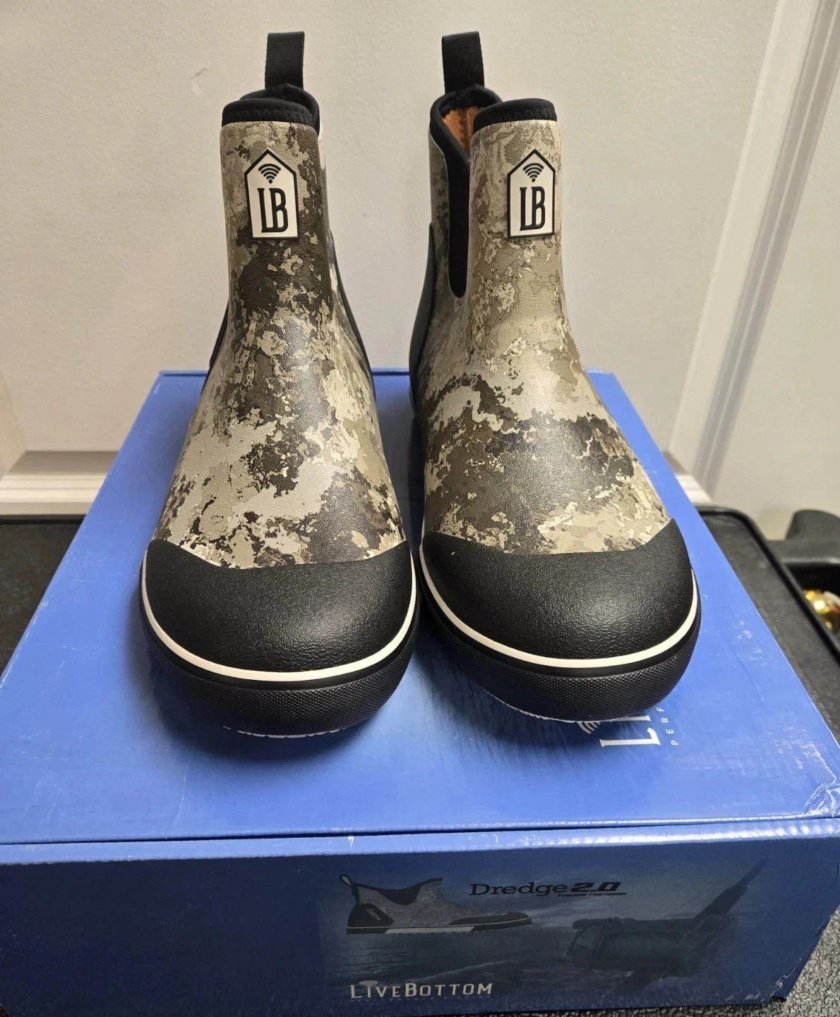 New Live Bottom Dredge 2.0 Camo Waterproof Boots - Size 14