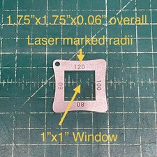 Scraper radius gauge, Scraping gauge, Radii gauge