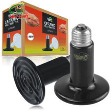 LUCKY HERP 150W Ceramic Heat Emitter, Reptile Heat Bulbs, Ceramic Heat Lamp for