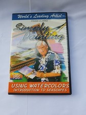 Simply Painting Watercolors Intro to Seascapes   Frank Clarke DVD   VG
