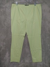 Brooks Brothers Pants Womens 12 Green Natalie Fit Flat Front Pull On Stretch 346