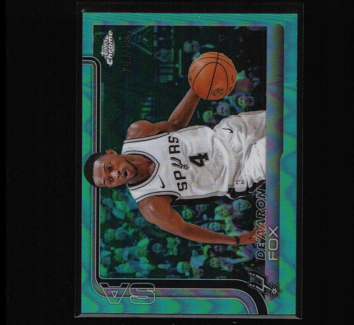 2025-26 Topps Chrome - De'Aaron Fox #233 Aqua Refractor /199