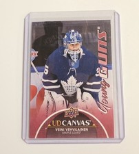 21/22 UD SERIES 1 CANVAS VEINI VEHVILAINEN YOUNG GUNS RC SP ROOKIE #109