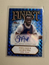 Topps Finest 2024-25 Precious Achiuwa Autograph Blue X-Fractor Knicks #FA-PA /99