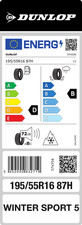 Dunlop Winter Sport 5 195/55 R16 87H M+S Winterreifen