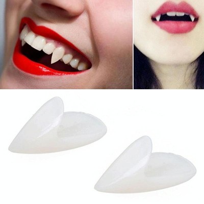 24 Paia Di Denti A Zanna Vampiro Per Halloween - Protesi Finte Per Cosplay