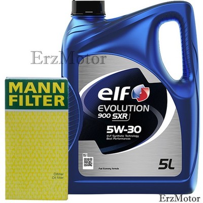 5L Elf EVOLUTION 900 SXR 5W30 MOTOROEL + MANN OELFILTER W 1130