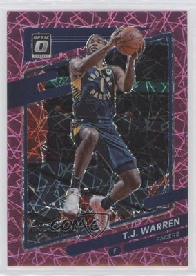2021-22 Panini Donruss Optic Pink Velocity Prizm 15/79 TJ Warren #44 pe8