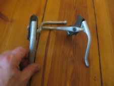 vintage Weinmann Doppel-Bremshebel + Griffgummis schwarz Rennrad retro 1970er