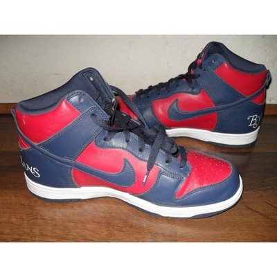Nike Dunk SB High Supreme By Any Means Navy Red Mens Sneakers