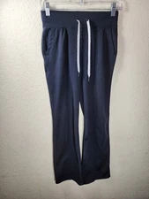 ​90 Degree by Reflex XS Black Lux City Life Straight Leg Yoga Pants Drawstring