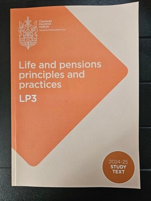 LP3 - Life and pensions principles and practices - 2024-2025 Study Text