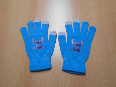 NEU !!! Mädchen   Handschuhe , blau ,  Stitch , ohne Size  ( Länge ca.   19 cm )