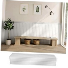 White Wainscoting Panels - PS Board and Batten Wall Panel Kit - White