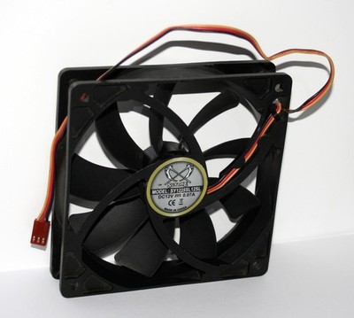 Scythe SY1225SL12SL, 120x120x 25mm 12V 0.07A, 3 Pin, Gehäuselüfter, Fan