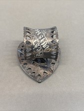 Ancienne assiette en argent Rogers & Bro figurine os vœux meilleurs voeux serviette anneau B4