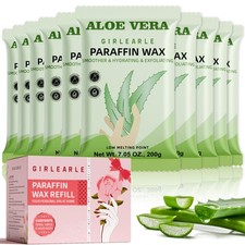 Paraffin Wax Refills 10pc Aloe Vera for Paraffin Wax Bath Machine - Moisturizing