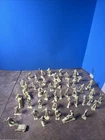 MARX AIRPORT JETPORT PEOPLE Pilots PLAYSET 35MM CREAM PLASTIC Large Lot