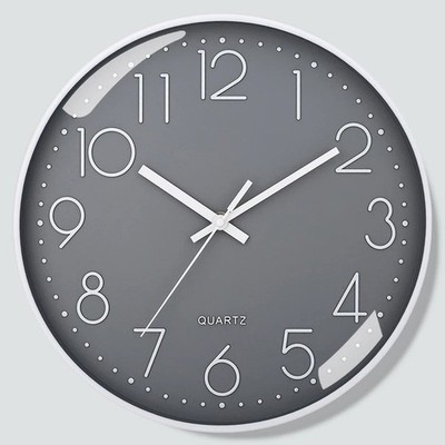 8 Zoll Moderne Quarz Wanduhr Lautlos Schlafzimmer Wohnzimmer Dekor