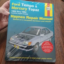 1984-1994 FORD TEMPO MERCURY TOPAZ HAYNES REPAIR MANUAL 36078 NEW BLUE COVER
