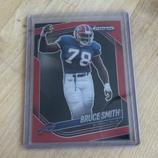 2025 Panini Prizm Black Bruce Smith #11 Red Prizm /299 Bills NFL