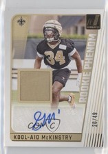 2024 Donruss Rookie Phenom Jersey Prime 20/49 Kool-Aid McKinstry Auto 14dq