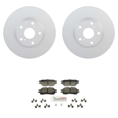 Bosch Front Quietcast Rotors Blue Ceramic Disc Brake Pad Kit For Lexus RX300
