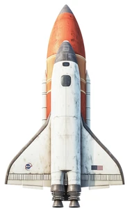 Space Rocket Solar Spacecraft Self Adhesive Vinyl Sticker
