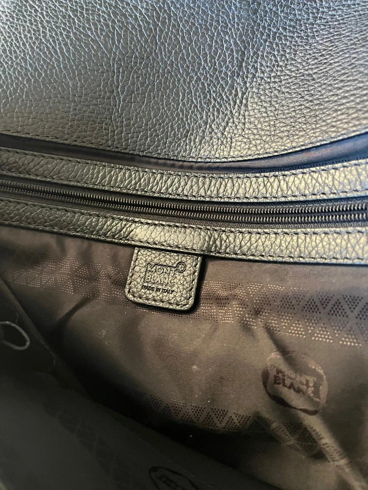 Montblanc Leather Business Messenger Bag - Image 3 of 4