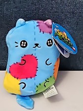 Cats vs Pickles Stitches 503  Fuchsia Series Bean Plush  Blue Patchy Cat