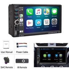 7" Apple CarPlay Android Auto Double DIN Car Stereo Radio Head Unit Touch Screen