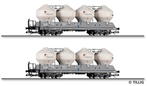 Tillig TT 01118 Güterwagenset der Holcim (Česko) a.s., Ep. VI | Zustand: Neu