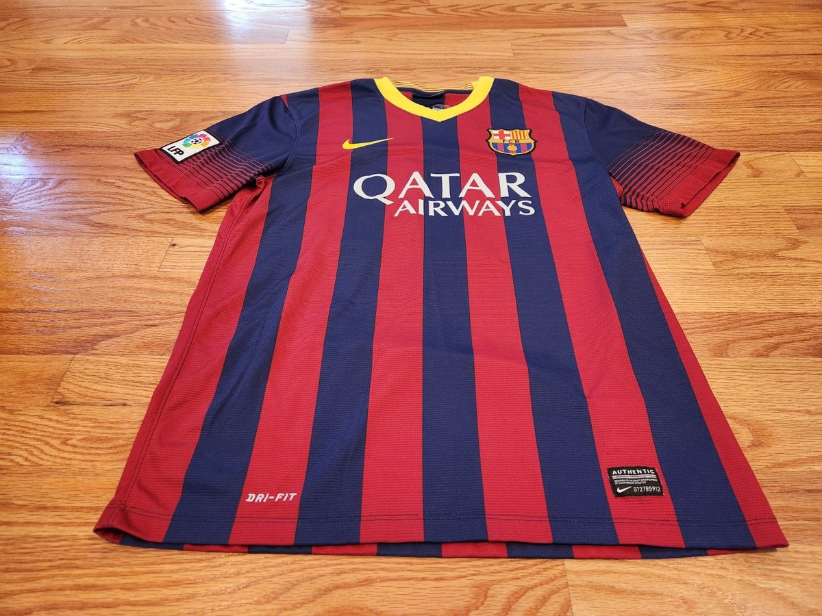Neymar Jr Nike FC Barcelona 2013 Home #11 Jersey M Used