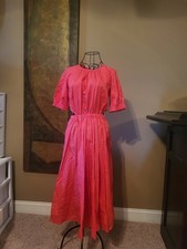 Michael Kors Coral Maxi Dress With Elastic Waist Amd Cutout Sides.