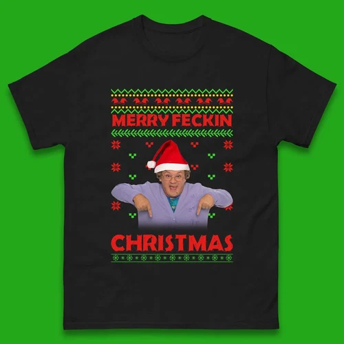 Merry Feckin Christmas Festival Gift Friends T-Shirts SS015 FREE SHIP - product listing photo