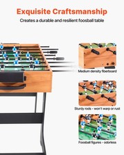 New Folding Foosball Table, 42 inch Standard Size Table, Indoor Full Size Foosb